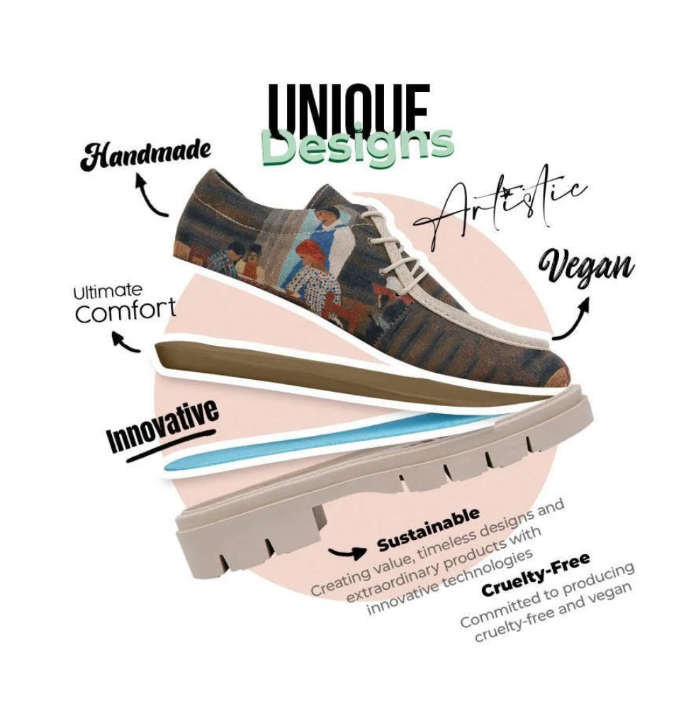 Women Vegan Brown Loafers - Family Time Design