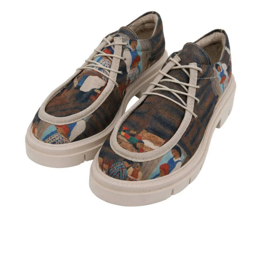 Women Vegan Brown Loafers - Family Time Design