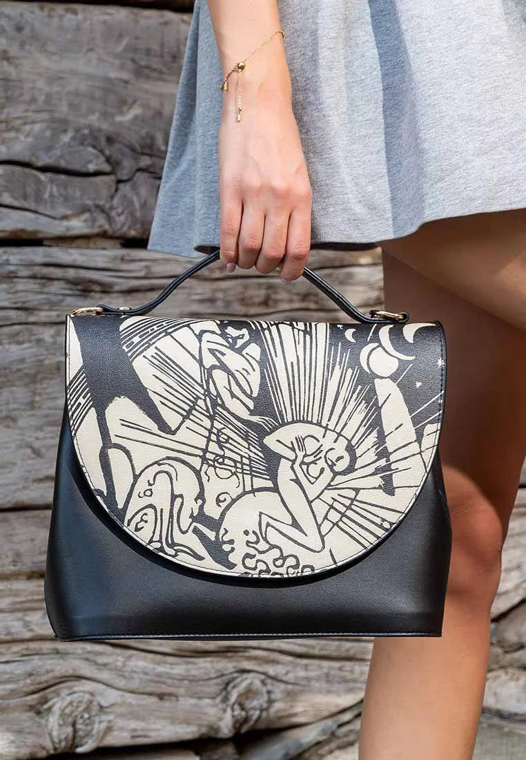 Women Vegan Leather Cream Purse